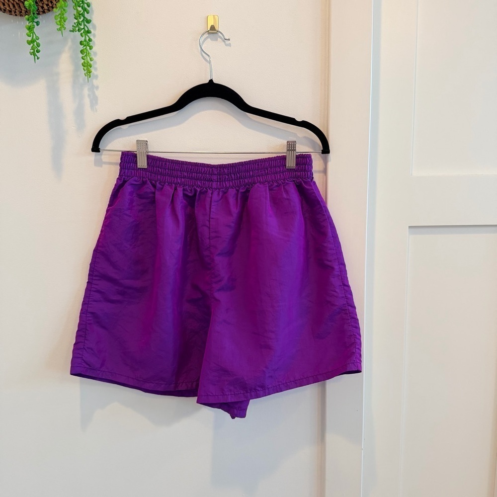 Pacific Connections Vintage 80's Neon Purple Pull On Shorts 3" Inseam Size Large - Picture 1 of 10